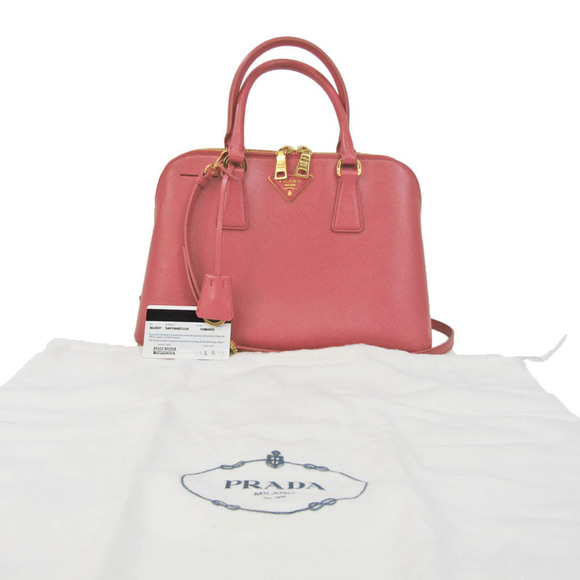 PRADA Pink Saffiano Shoulder Bag - Picture 16 of 16